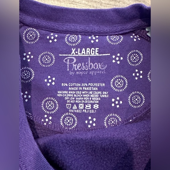 Clemson Tigers 2018 National Championship Purple Sweatshirt Size XL - Picture 2 of 6